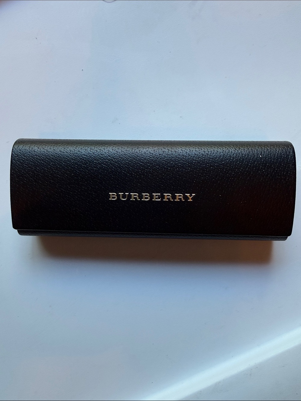 Burberry Black Eyewear Case with Gold Logo
